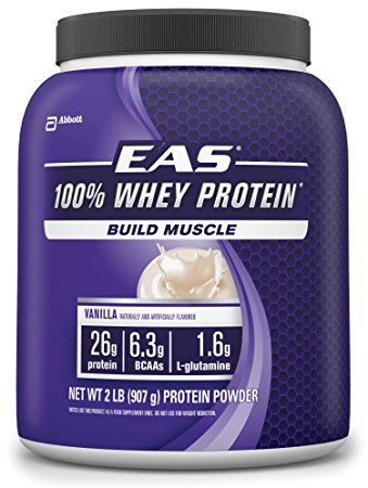 EAS 100% Whey Protein, Vanilla, 2-Pound, 23 Servings
