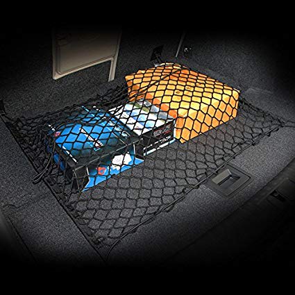 AndyGo Floor/Envelope Style Car Trunk Cargo Net Fit For Jeep Liberty Patriot Wrangler Commander Compass Grand Cherokee Renegade