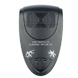 DuDu Pest Control Ultrasonic Repellent Electronic Plug-In Repeller for Insects -Best Products for Cockroach Rodents Fly Roaches Ants  Fleas FliesMice - Indoor Home black