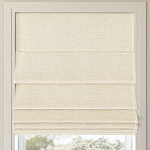 Sun Zero Seraphina Textured Total Blackout Cordless Roman Shade, 35" x 64", Beige