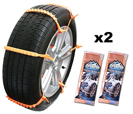 Zip Grip Go Cleated Tire Traction Snow Ice Mud - Car SUV Van Truck