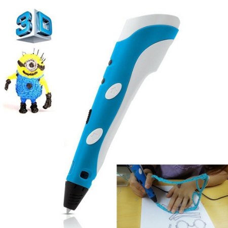 Yingjia 3d Printing Pen for 3d Drawing 3d Scribbler Printing and Doodling Pen blue