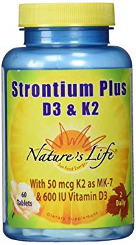 Nature's Life Strontium Plus D/K Supplement, 60 Count
