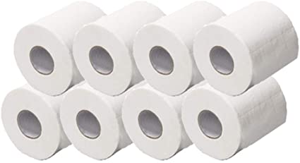 6/8/12/14 Rolls White Toilet Paper, Smooth Soft Professional Series Premium 3-Ply Toilet Paper, Rapid Dissolving Toilet Paper