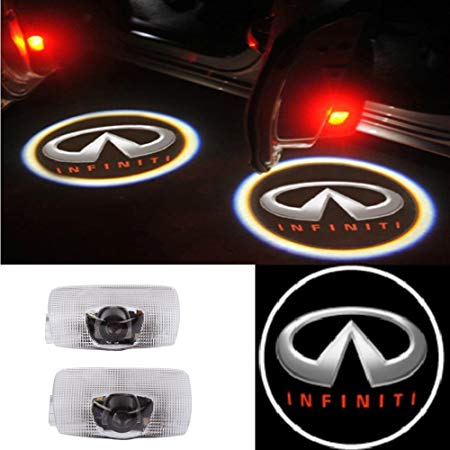 Moonet 2x Door LED Courtesy Shadow Ghost Welcome Lamp Projector Light for Infiniti Ex Fx G M Series Q50 Q70 Q60 Q70 Qx50 QX56 QX80