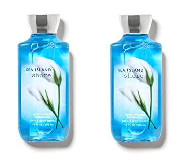 Bath and Body Works Sea Island Shore Shower Gel 10 Oz 2 Pack (Sea Island Shore)