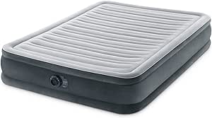 Intex Dura-Beam Deluxe Comfort Plush Airbed Series with Internal Pump (2021 Model)