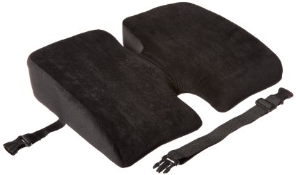 LoveHome Coccyx Orthopedic Comfort Memory Foam Seat Cushion-H shape seat cushion (Black)