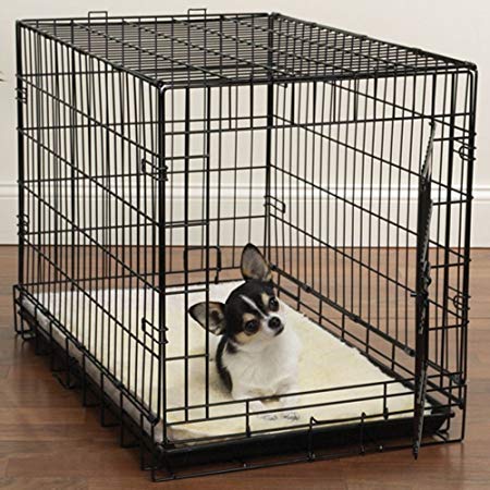 Slumber Pet Double Sided Sherpa Dog Crate Mat in Natural