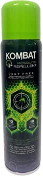 Kombat Mosquito Repellent Deet Free Pump Spray with Picaridin, 200g