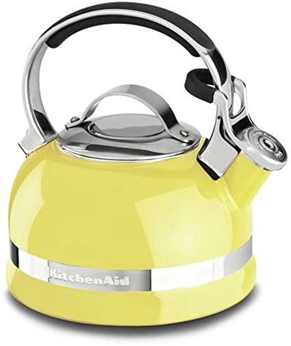 KitchenAid KTEN20SBIS 2.0-Quart Kettle with Full Stainless Steel Handle and Trim Band - Citrus Sunrise