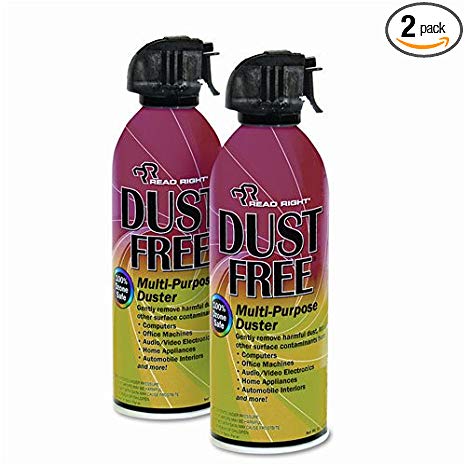 Dust Free 100% Ozone Safe Spray Duster, 10 oz. Can, 2/Pack (REARR3722)