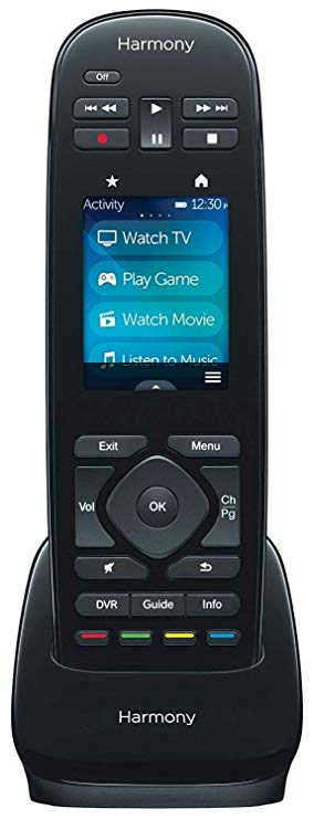 2019 Logitech Harmony Ultimate One Universal Infrared Remote with Customizable Touch Screen Control for up to 15 devices Swipe and Tap Color Touchscreen 50 Favorite-channel Icons-Harmony hub supported