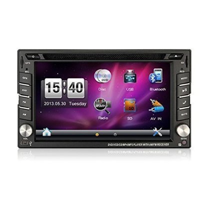 Bosion 62-inch Double DIN Gps Navigation for Universal Car Free Backup Camera