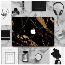 MacBook Top Skin Cover - Black Gold Marble (Retina13)