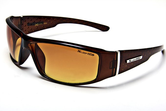 Brown HD Vision Lens Driving Sunglasses Clear View