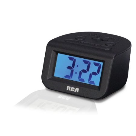 RCA Digital Alarm Clock with 1" Display