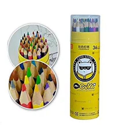 Drawing Pencils Colored Pencils 36 Assorted Colors Bottled
