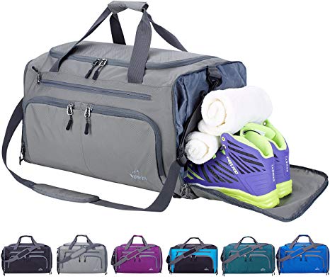 Venture Pal 20" Packable Sports Gym Bag with Wet Pocket & Shoes Compartment Travel Duffel Bag for men and Women