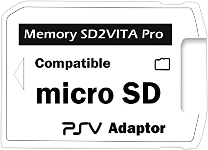 Memory SD2VITA Pro Compatible Micro SD PSV Adapter, 5.0 Version Suitable for PS Vita 1000 2000
