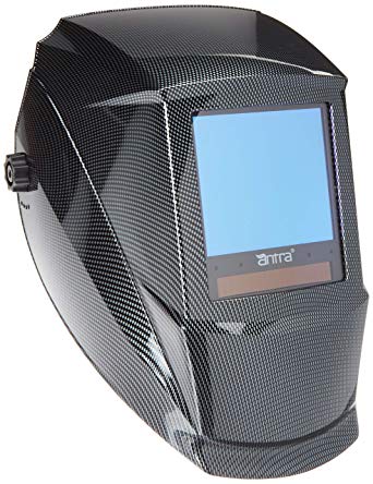 Antra AH7-860-001X Solar Power Auto Darkening Welding Helmet AntFi X60-8 Jumbo Viewing Size 3.78"X3.5" Variable Shade 4/5-9/9-13