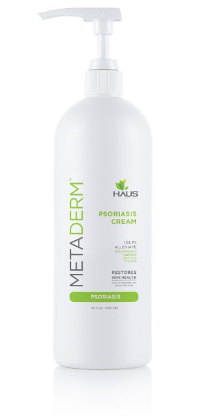 MetaDerm Psoriasis Natural Moisturizing Cream, 32 oz Large Pump Bottle