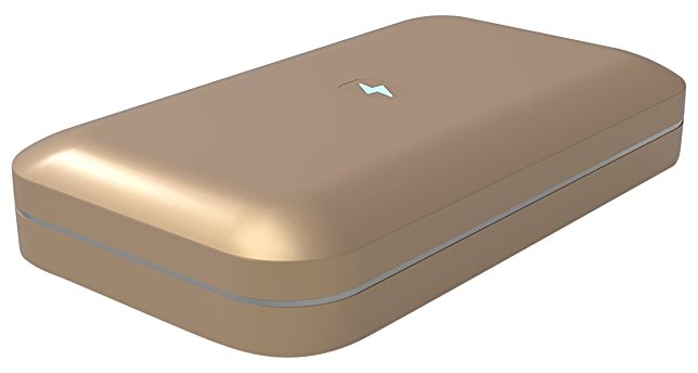 PhoneSoap 3.0 - Phone Sanitizer and Universal Charger - Works With Any Phone - Gold