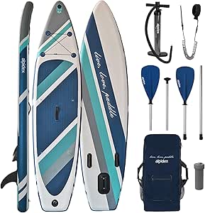 ALPIDEX Stand Up Paddle Gonfiabile 320 x 76 x 15 cm ISUP Portata Massima 200 kg Tavola SUP Leggero Stabile Set Completo