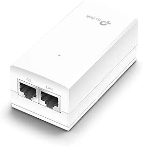 TP-Link TL-PoE4818G 48V/18W Passive PoE Injector | Gigabit PoE Adapter | Plug & Play | Up to 100 Meters (325 feet) | Wall Mountable Design