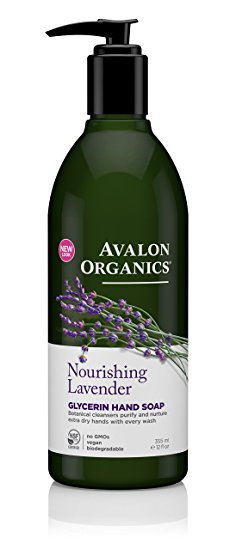 Avalon Organics Glycerin Hand Soap, Nourishing Lavender, 12 Fluid Ounce