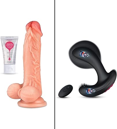 Realistic Dildo & Inflatable Anal Vibrator