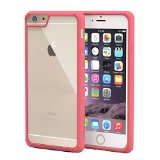 iPhone 6s Case roocase Plexis iPhone 6s Slim Fit Ultra Clear Back PC  TPU Skin Case Cover for Apple iPhone 6  6s 2015 Magenta