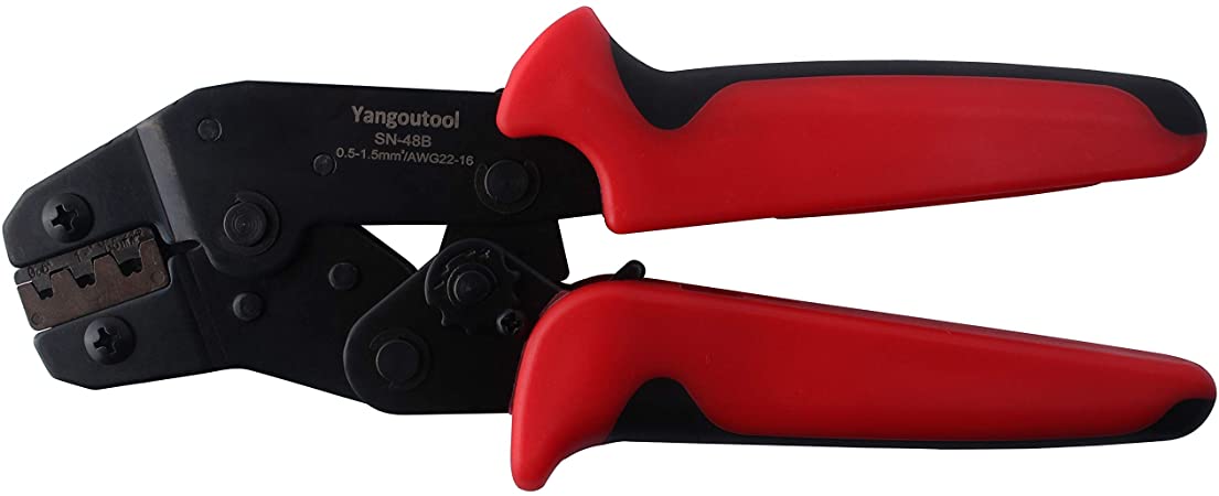 Yangoutool Hand Crimping Tools SN-48B Ratchet Crimping Pliers For 26-16 AWG 0.14-1.5mm² Wire Insulated Terminals