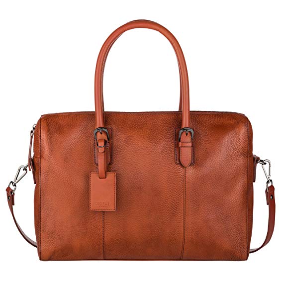 Cedrus Meeting Bag | Top-Grain Leather Briefcase, Messenger Bag, Laptop Bag, Satchel (fits 15”)