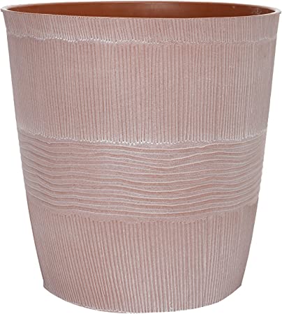 Aged Terracotta Plant Pot Indoor Home Outdoor Garden Bowl Round Plastic Planter (Aged Terracotta Pot 11.3 Litre)