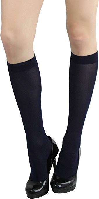 ToBeInStyle Womens Pack of 6 Knee High Trouser Professional Socks