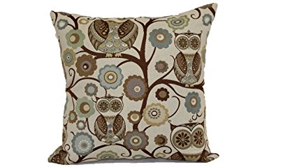 Brentwood Originals 8108 Wise Owl Pillow, 18-Inch, Atlantis