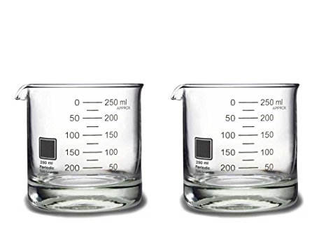 Periodic Tableware Laboratory Beaker Rocks Glasses