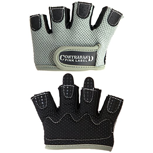 Contraband Pink Label 5537 Womens MICRO Weight Lifting Gloves w/ Grip-Lock Padding (PAIR)