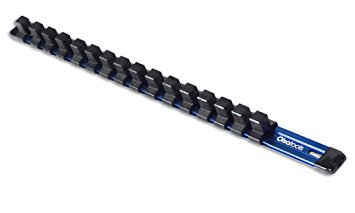 Olsa Tools | 1/2-Inch Drive Aluminum Socket Organizer | Premium Quality Socket Holder (BLUE)