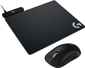 Logitech G POWERPLAY Wireless Charging System & PRO X Superlight 2, Lightspeed Wireless Charging Mouse Pad   Ultra-Lightweight Wireless Gaming Mouse Combo for Pro – PC/Mac