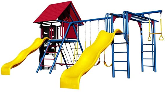 Lifetime Double Slide Deluxe Primary Colors Playset