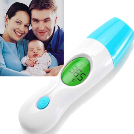 Bhbuy Digital LCD Baby Adult Digital LCD Ear Forehead Indoor Ir Infrared Thermometer