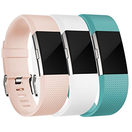 Maledan Replacement Bands for Fitbit Charge 2, Available in Different Colors and 3 Styles