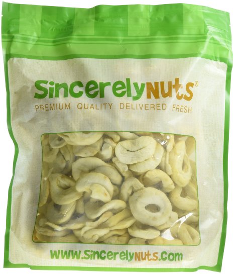 Sincerely Nuts Dried Apple Rings - Three (3) Lb. Bag - Irresistibly Delish - Sealed for Freshness - Loaded with Healthy Nutrients - Kosher Certified
