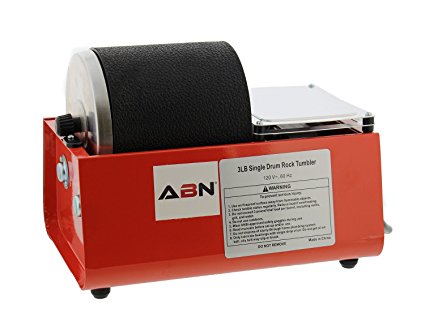 ABN Rotary Rock Tumbler – 3 lb Pound Single Drum Rock Tumbler