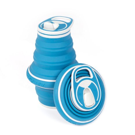 New! HYDAWAY Collapsible Pocket-sized Travel Water Bottle - 21 oz.