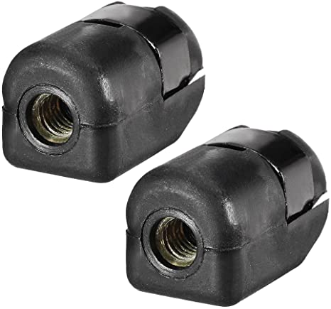 uxcell Gas Spring End Fitting Connector M6 Female Thread PA66A5 Black 2pcs