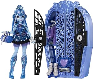 Monster High Skulltimate Secrets Doll & Accessories Set, Monster Mysteries Abbey Bominable with Dress-Up Closet & 19  Surprises including Clothes