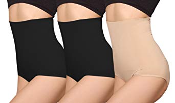 iLoveSIA Womens High Waist C-Section Recovery Slimming Underwear Tummy Control Panties Pack of 3